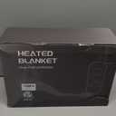 Heated Electric Blanket Queen Size - 84" x 90" Heating Blanket with Dual Control, 10 Heating Levels & 8 Hours Auto Off, Soft Warm Flannel Blanket, Christmas Birthday Gifts for Senior Grandma (Ash Gray)