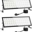 140w 18000lm Plug in Garage Light,2Pack Led Shop Lights,Shop Lighting For Workshop,IP66 Waterproof Work Lights ,4.92ft Power Cord,Switch On/Off,6500k Super Bright Outdoor Flood Light For Warehouse