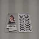 Losha Lashes Natural Cat Eye Lashes 10 Pairs Wispy False Eyelashes with Clear Band 7-14mm Faux Mink Lashes C Curl Lash Strips with Multi-layered Design (FT02)