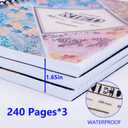 Spiral NotebookA4 Lined Notebook, 3 Pack8" x11-1/2, 120 Sheets & 240 Pages, Water Resistant Cover Notebook Set Perfect for School & Office