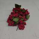 2PCS Bougainvillea Artificial Hanging Flowers Plants for Outdoors Outside Summer Decoration, Faux Silk Flowers Fake Vines UV Resistant Look Real Realistic for Front Door Porch Planter Balcony, Hotpink
