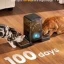 oneisall Cordless WiFi Automatic Cat Feeder for 2 Cats, Rechargeable 100-Day Battery Operated Auto Cat Feeder, 20 Cups/5L Timed Cats Food Dispenser Automatic for Large Kibble, Smart App Control