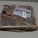 VinneGenzz 2PCS Storage Cubes with Lid Fabric Storage Bins Boxes PU Leather Handles Cotton Linen Closet Organizer Container Decorative Foldable Washable Shelf Cloth Basket (Flip-top Lid, Black, 11in)