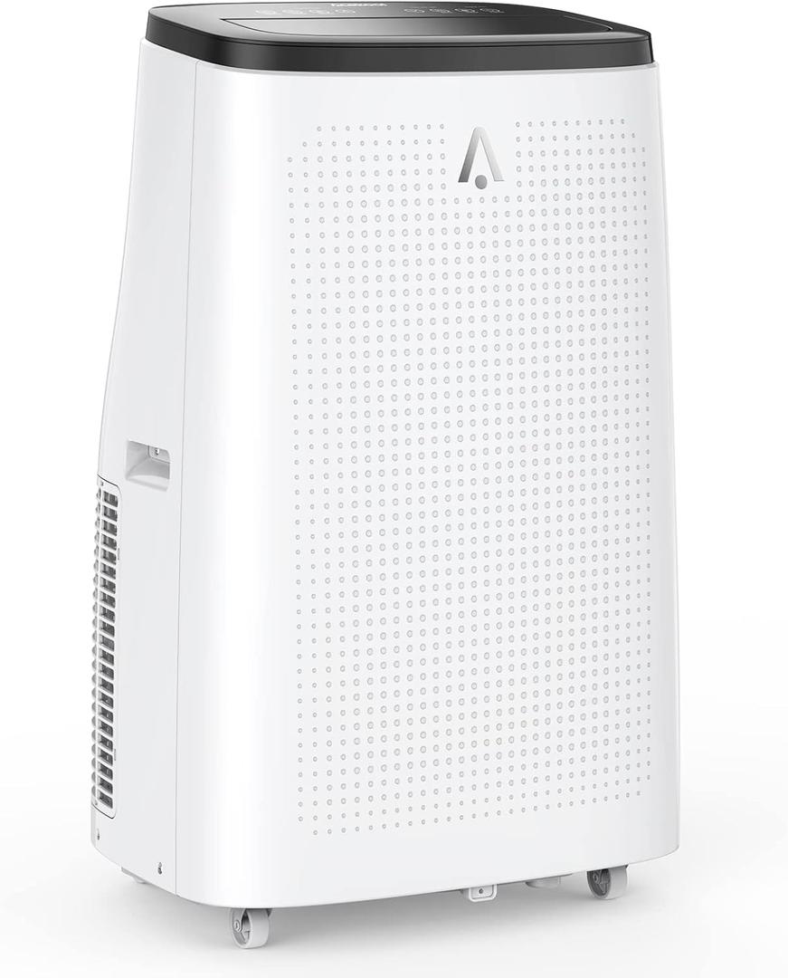 14000 BTU Portable Air Conditioner - Cools Rooms Up to 750 Sq.Ft, Window Vent Kit Included, Quiet Operation, 3-in-Cool/Fan/Dehumidifier, 24H Timer (White)