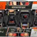 SMARTSTRAPS 14 CamoX Ratchet Straps, 4 Pack  3,000lbs Break Strength, 1,000lbs Safe Work Load  Premium Duty Tie Downs for Heavier Loads, Orange Camo Webbing