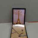 upsimples 4x6 Picture Frame Set of 3, Made of High Definition Glass for 4 x 6, Wall and Tabletop Display Thin Border Photo Frames for Home Decor, Black