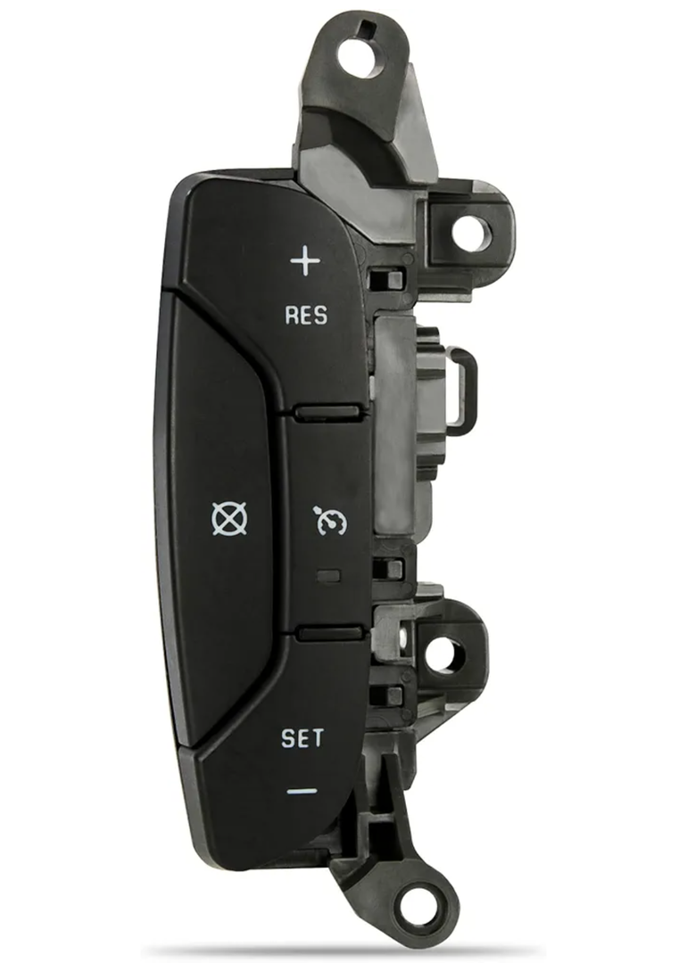 Steering Wheel Cruise Control Switch D1957E Fit for Chevy 2007-2013 Silverado Suburban Tahoe Avalanche GMC Sierra Yukon Denali 2008-2009 Cadillac Escalade, Replace 15819309