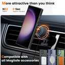 Compatible with Samsung Galaxy S23 Ultra Case with Magnetic Ring Stand, Military Drop Protection, Anti-Scratch/Anti-Fingerprint Translucent Matte Case for Samsung S23 Ultra (Black)