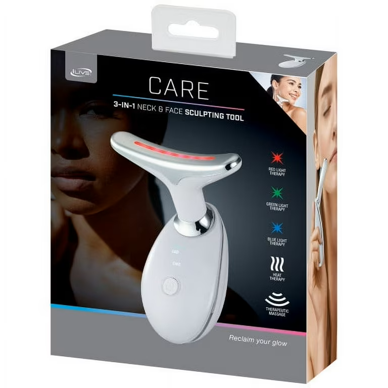 iLive Care Firming Anti-Aging Facial and Neck Massager, ILN184W