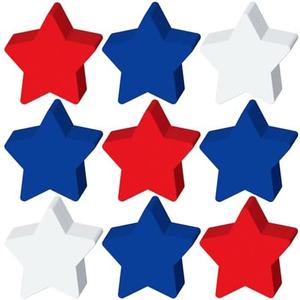Kisston 360 Pcs Star Cutouts Paper 3.9 Inch Red White and Blue Patriotic Paper Independence Day Die Cuts for 4th of July Bulletin Board Decor Classroom Party Decor DIY Craft