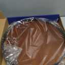 Farmhouse Oak 12" Lazy Susan Turntable Organizer for Cabinet, Round Wooden Lazy Susan Organization and Storage for Dining Table, Pantry, Kitchen, Countertop, Cupboard,Home Decor, Walnut Wood