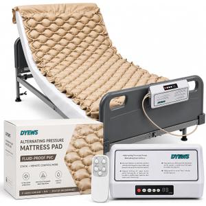 Alternating Air Pressure Mattress Pad for Hospital & Home - Prevention Bed Sores, Ultra-Quiet Pump, Digital Display & Remote Control, Suitable for Bedridden or Limited Mobility Patients, 35” W x 75” L
