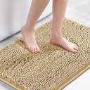 Amazon.com: H.VERSAILTEX Ultra Soft Texture Chenille Plush Bath Rugs Floor Mats, Hand Tufted Bath Rug Non Slip Microfiber Door Mat for Kitchen/Entryway/Living Room, 32 by 20 inches, Beige : Home & Kitchen
