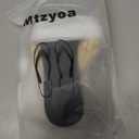 Mtzyoa Women's Braided Slide Flat Sandals Raffia Cute Natural Summer Beach Casual Comfortable (Beige, M)