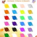 JUPITEARTH 24 Colors Twist Crayons for Toddlers 1-3, Non-Toxic Washable Crayons for Ages 4-8 with Storage Bucket, Ultra-Silky and Easy to Hold Art Supplies, Ideal Christmas Gift for Boys and Girls