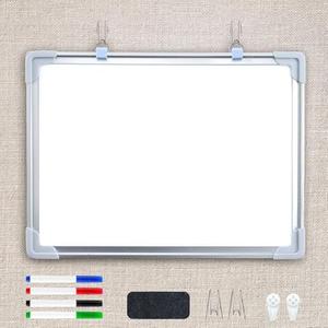 ARQRHTLY Fabric Cubicle Wall White Board, 15.7 x 11.8 Inch Office Cubicle Whiteboard with Fabric Wall Hanging, Dry Eraser, Drywipe Pens, Medium Dry Erase Hanging Board for Dorm, Home, or Office