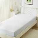 Amazon Basics Waterproof Mattress Protector, Full Size, 18-Inch Deep Pocket, White