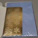 Whaline 50 Pack Christmas Thank You Cards Blue Glitter Snowflake Greeting Cards Boxed Blank Note Card with Envelope Sticker for Winter Xmas Baby Shower Party Invitation Supplies, 4 x 6 Inch