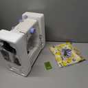 Sewing Machine for Beginners with 20Pcs Fabric & 32Pcs Sewing Threads Kit,Portable Sewing Machine with 12 Built-in Stitches & 2 Speed(High-Low Speeds)-BW (Blue,white)