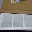 Return Air Filter Grille 24x12,Air Return Vent Cover for 24"W x 12"H Duct Opening, Steel HVAC Vent Covers for Wall and Ceiling, Holds 1" Thick AC Filter, For 24''Wx12''H-Duct Opening