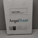 Elongated Toilet Seat Molded Wood Toilet Seat with Quietly Close and Quick Release Hinges, Easy to Install also Easy to Clean by Angol Shiold (Elongated, Natural)