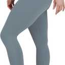 90 Degree By Reflex High Waist Legging 7/8 Tummy Control Yoga Workout Pants (Gray, XXL)