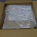 Gisafai 8 Pack Heavy Duty Closet Rod Brackets 12x9.8 Inch White Adjustable Metal Wall Mounted Closet Rod Support Brackets Hook with Screws for Clothes Storage Hanger