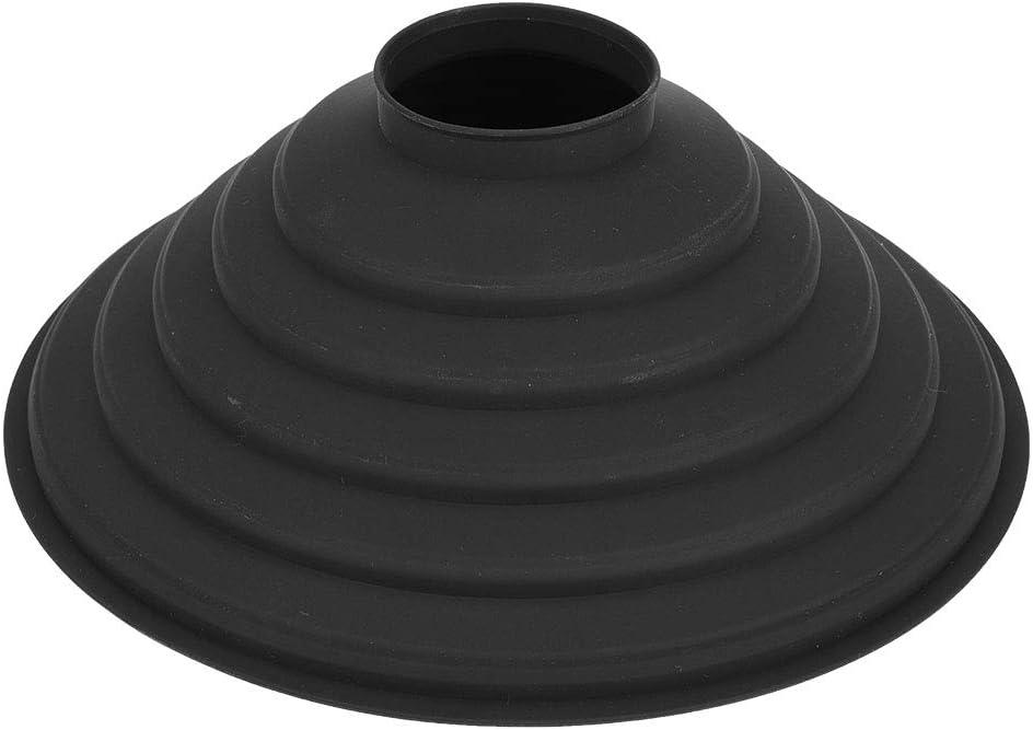 Collapsible Rubber Lens Hood, Lens Sun Hood Collapsible, Black Silicone Folding Lens Hood for Camera Lens, Camera Lens Anti Reflection Lens Hood for SLR Cameras