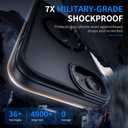 Strong Magnetic for iPhone 16E Case [7X Military-Grade Protection for iPhone 16E Phone case] Compatible with fit MagSafe Shockproof Translucent Slim Thin Case for iPhone 16E-6.1", (2025) Black