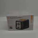 Toastmaster 2-Slice Cool Touch Toaster, black with stainless accent