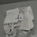 qiqee 50-Packs White Paper Gift Bags with Handles Bulk 4.5"x2.5"x6" Mini Size Party Favor Bags Multiple Uses