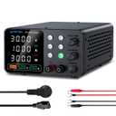DC Power Supply Variable, 30V 10A Adjustable Switching Regulated Bench Power Supplies with Memory Preset/Locking Key/OCP Protection/Output/USB Fast Charging /4-Digit LED Display
