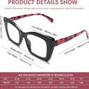 VIGOALOR Reading Glasses for Women 5 Pack Blue Light Blocking Oversized Square Computer Spring Hinge Readers (5 Mix, 3.5)