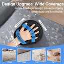 Pet Hair Removal Glove - Magic Brush Electrostatic Mitt for Dogs & Cats, Reusable Grooming Gloves - Dog Hair Remover Tool with 5-Finger Design for Couch, Carpet, Furniture, Laundry & Clothing(Blue)