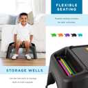 LAPGEAR Turtle Table Kids Activity Lap Desk - Black