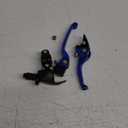 1 Pair Universal Motorcycle Clutch Brake Handle Drum Lever For ASV CRF YZF XR CQR Off-road Vehicle Handlebar Clutch Bull Horn(Blue)
