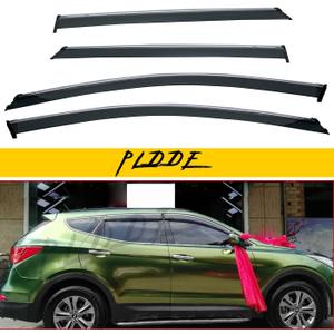 4Pcs Window Visors Rain Guards Compatible with 2013-2018 Santa Fe