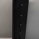 Ballucci Floating Coat and Hat Wall Shelf Rack, 5 Pegs Hook, 24", Black