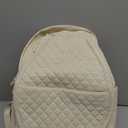 Sucipi Tennis Bags for Women, Quilted Tennis Racket Bag Backpack for Tennis Racquet, Pickleball Paddles, Badminton (Medium, Beige)