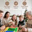 Classic Original Shut The Box Game, Math Dice Board Game for Family Night Classroom Travel, Wooden Table Top for Group Kid Adult Senior, Camp Party, Easy Quick and Fun, 2-4 Players,  8.7in