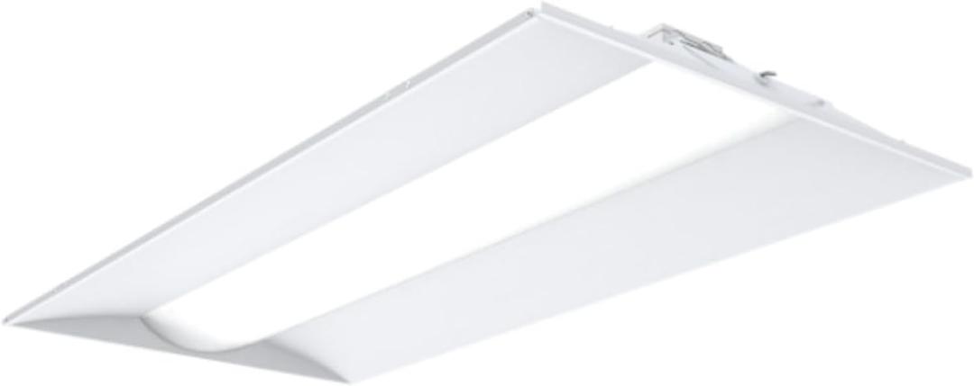 Lithonia Lighting STAKS 2X4 ALO6 SWW7 LL Stack LED Troffer Downlight with 3000 to 5000 Adjustable Lumens and 3500 to 5000K Switchable CCT, 2 Feet by 4 Feet, White