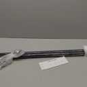 Blackout Industrial Curtain Rods for Windows, 1 Inch Pipe Wrap Around Indoor/Outdoor Room Divider Curtain Rods, 72-144 Inch, Black