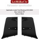 Rear Bumper Diffuser Valance Aero Foil Kit for 2018 2019 2020 2021 2022 2023 Ford Mustang GT Accessories, Black,2PCS