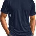 MAGCOMSEN Men's Workout Shirts Quick Dry Lightweight Short Sleeve Shirt (S)