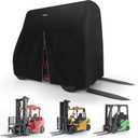 Forklift Cover 600D Fits All Forklifts Up to 8000Lbs All Weather - Waterproof, Sun Rain Snow UV Protection, Full Forklift Protection Cover with Zipper Door, Reflective Strips and Organizer Bag
