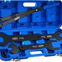 Orion Motor Tech 15pc Fan Clutch Wrench Set, Heavy-Duty Fan Clutch Tools Compatible with Ford GM Dodge Trucks, Fan Clutch Removal Tool Kit with 22 36 40 47 51 mm Wrenches Pulley Holder Pins