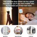 SanJie Door Sensor Chime for Door Opens Door Entry Chime for Business/Home/Office/Store,600 FT Range,55 Chimes 5 Adjustable Volume Door Ringer Alert 3 Sensors + 2 Receivers