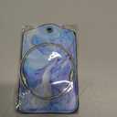 2 Pcs Blue Marble Luggage Tag for Suitcase, Steel Loop with Privacy Cover ID Label, Birthday Gift for Women Men Boy Girl Bag Baggage