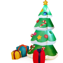 Costway 6-ft Internal Light Inflatable Christmas Tree with Gift Boxes and LED Bulbs