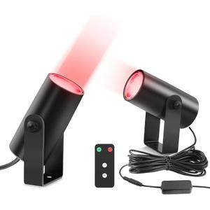 Whipless Whip Lights for Side by Side 2 PCS LED Whip Light Spot Beam Pod Lights Red LED Pods for ATV UTV Can am 1000XP Golf Cart Truck 4x4 Boat Polaris RZR SXS Offroad